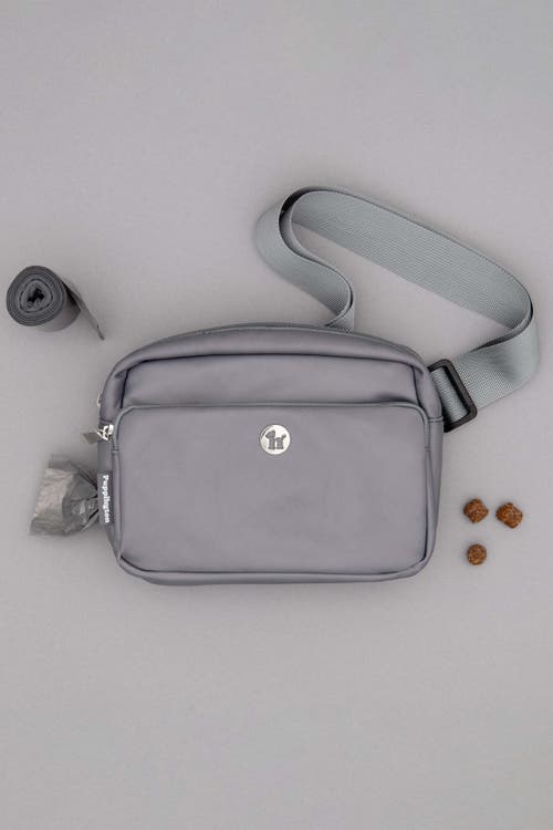 Puppington 3-in-1 Dog Walking Bag With Poop Bags In Charcoal Gray