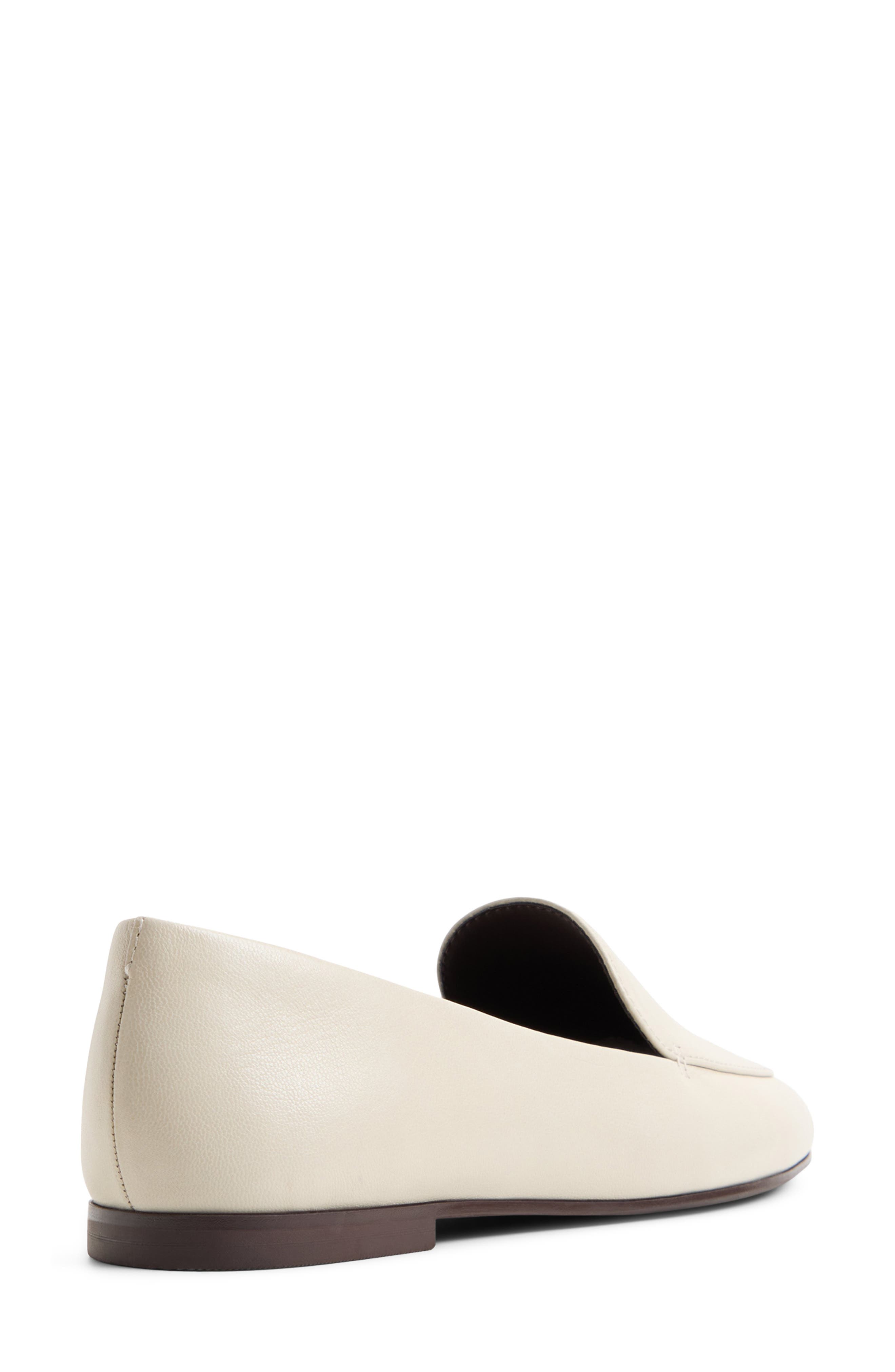 Daphia Leather Loafer, Alternate, color, WHITE