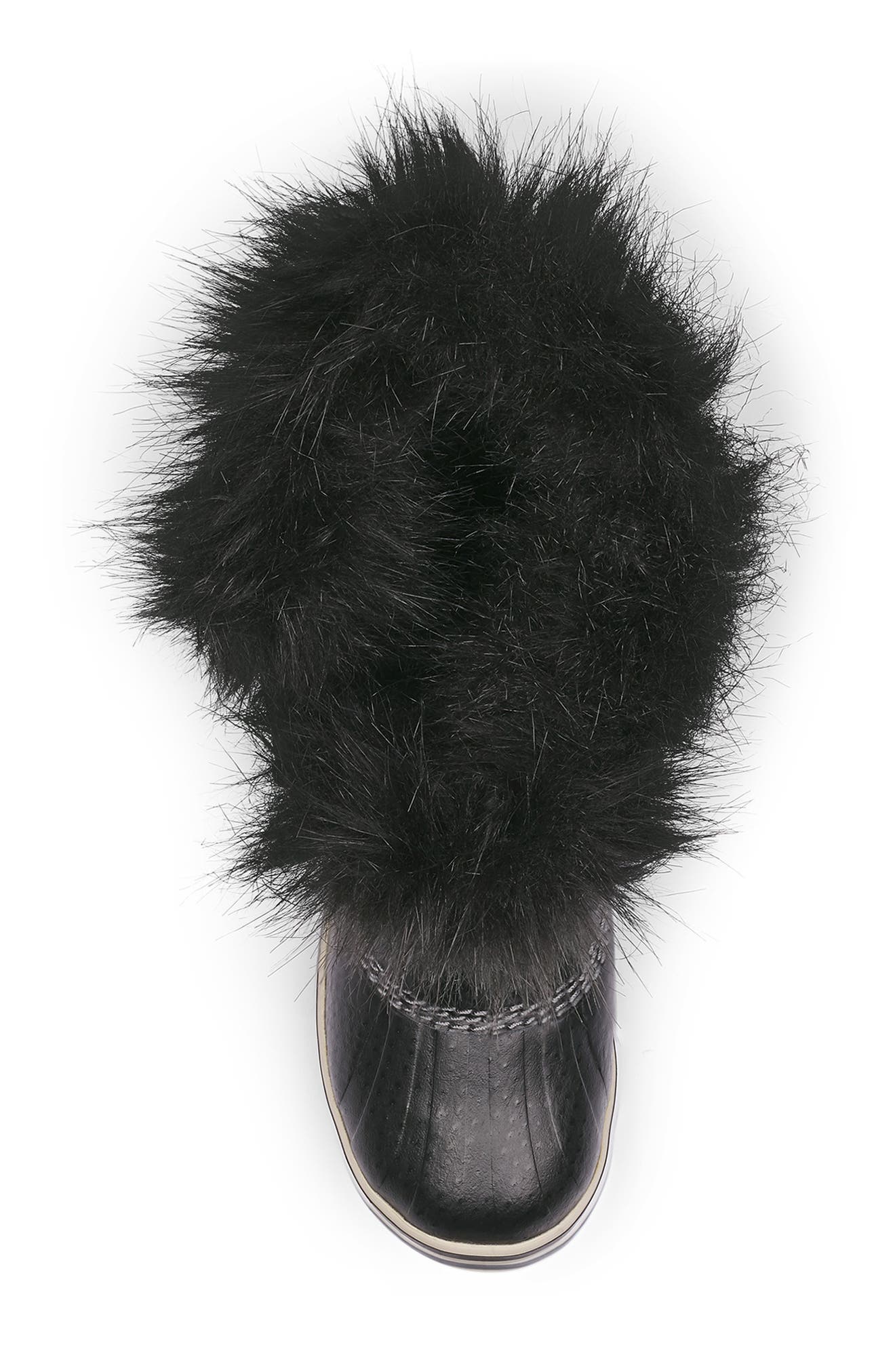 SOREL Kids' Tofino II Faux Fur Lined Waterproof Boot, Alternate, color, Black/ Quarry