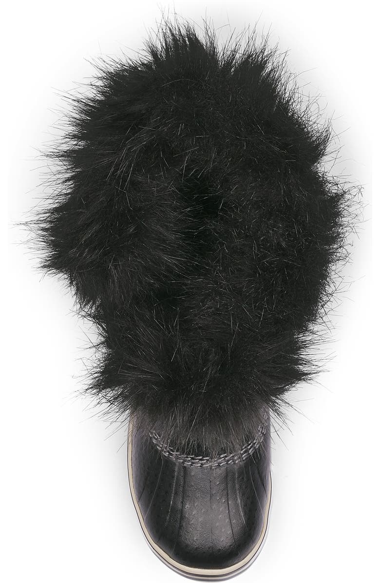 SOREL Kids' Tofino II Faux Fur Lined Waterproof Boot, Alternate, color, Black/ Quarry