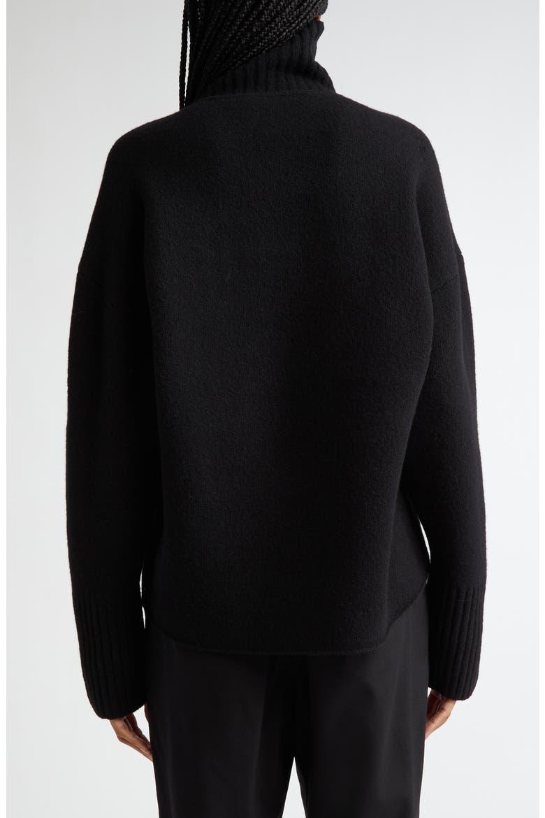 Sandra Cashmere & Wool Blend Turtleneck Sweater, Alternate, color, BLACK