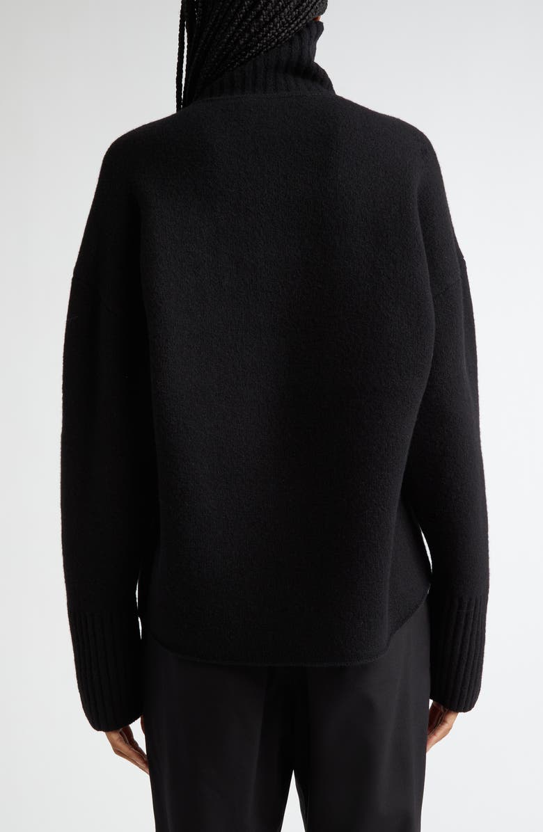 Proenza Schouler Sandra Cashmere & Wool Blend Turtleneck Sweater, Alternate, color, Black