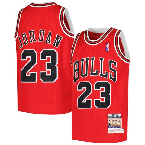 Youth Mitchell & Ness Michael Jordan Red Chicago Bulls Hardwood Classics 1997/98 Authentic Jersey
