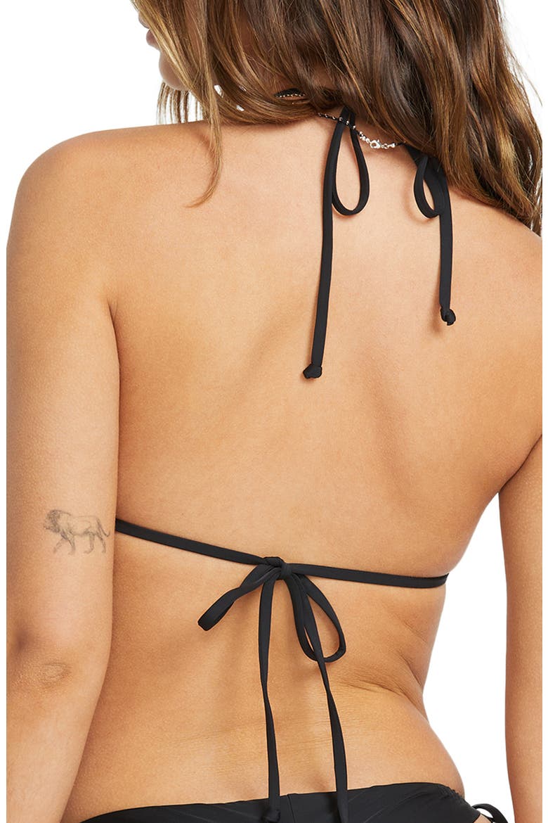 Sol Searcher Triangle Bikini Top, Alternate, color, BLACK PEBBLE