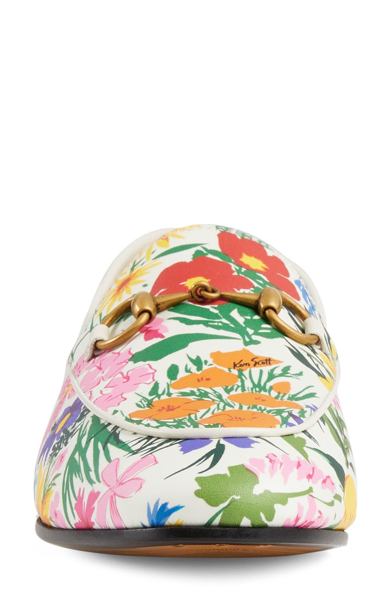 Gucci x Ken Scott Jordaan Floral Print Loafer, Alternate, color, 