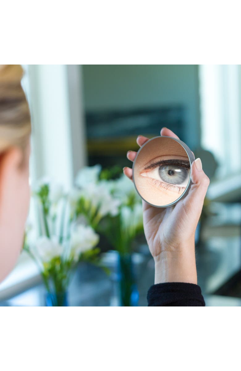 Zadro Compact Mirror with 10X Magnification & Suction Cup, Alternate, color, Gray