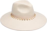 Eugenia Kim Pearl Trimmed Wool Fedora