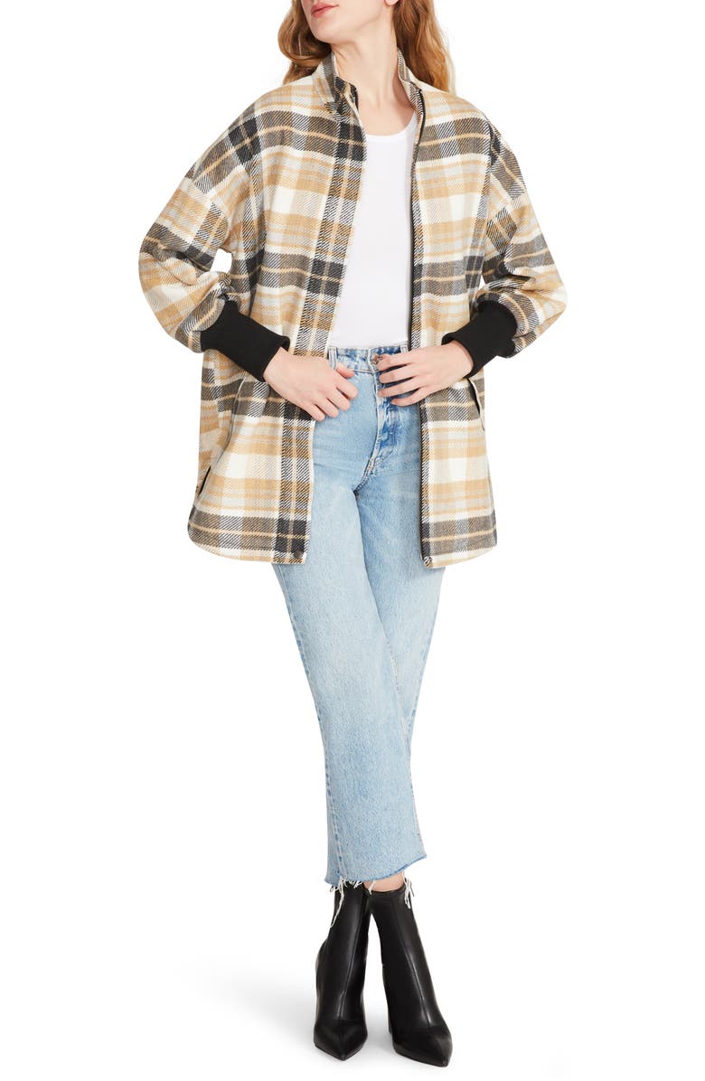 BB Dakota by Steve Madden Best Plaid Plans Coat, Main, color,