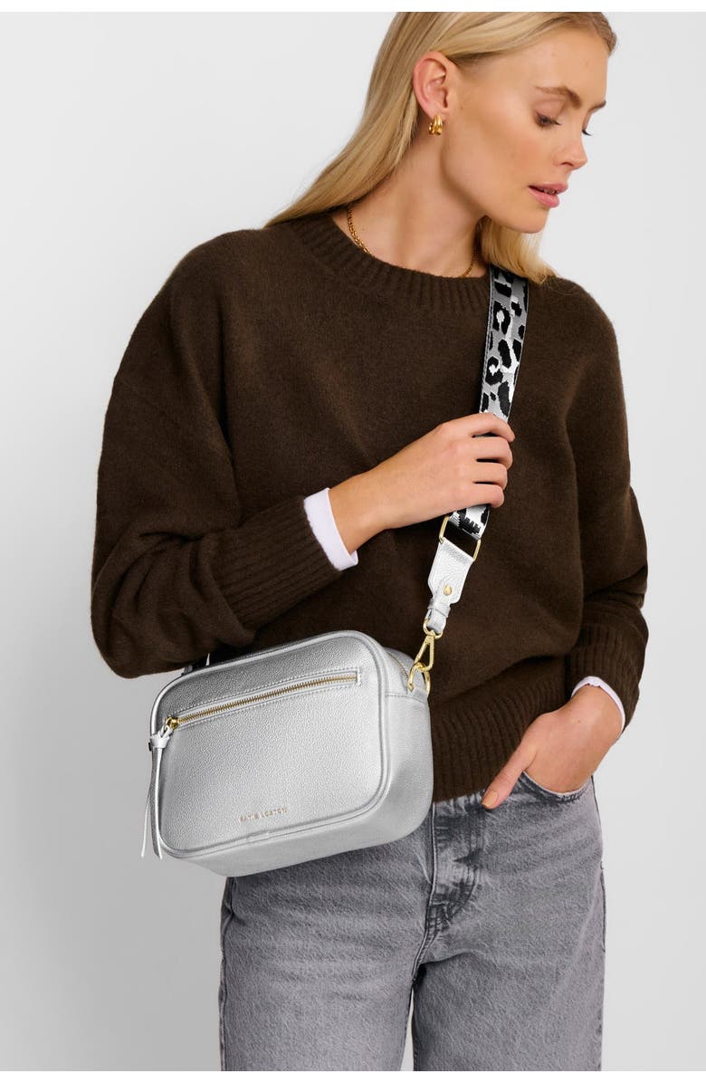Katie Loxton Hallie Crossbody Bag in Silver, Alternate, color, Silver