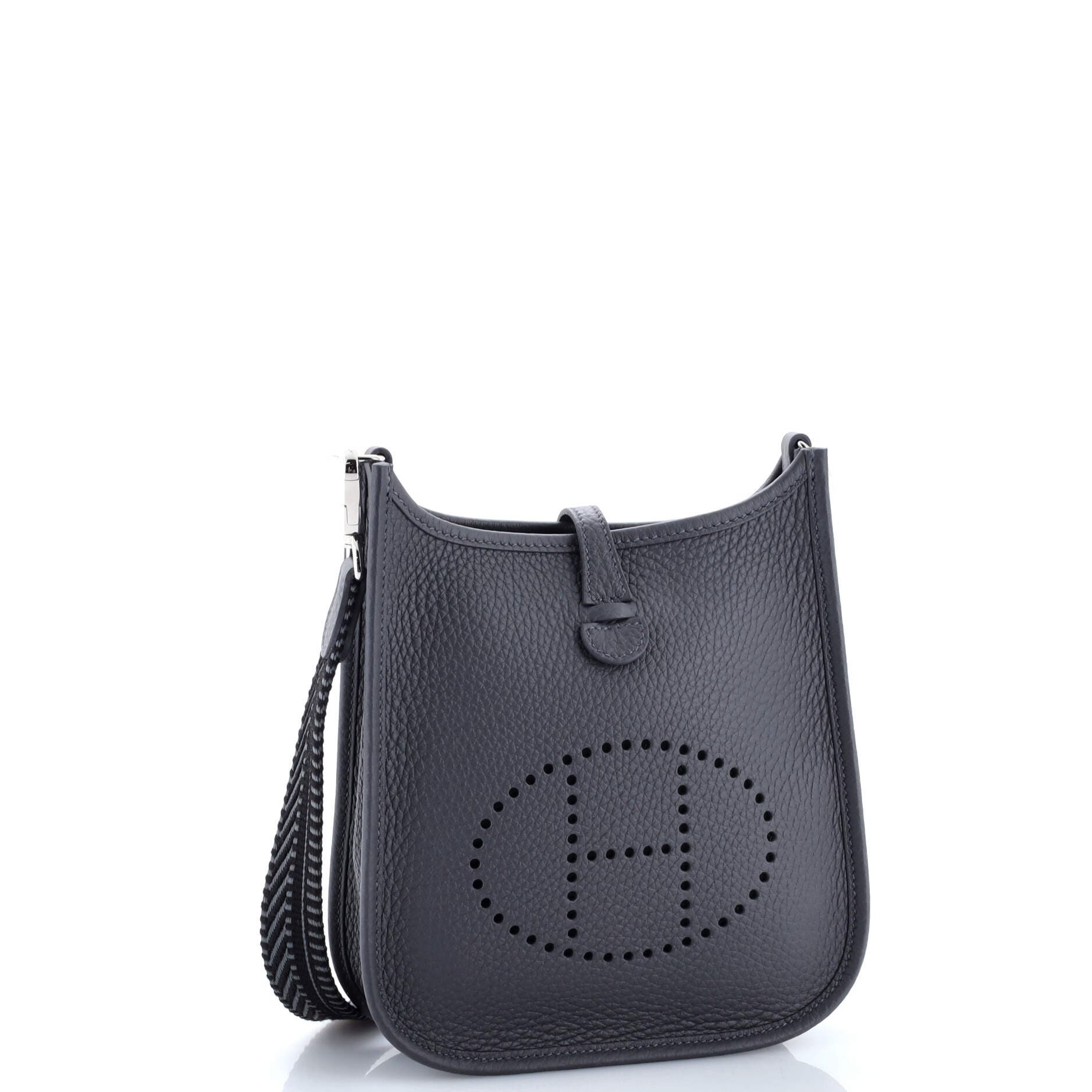 Pre-Owned Hermes Evelyne Bag Gen III Clemence TPM, Alternate, color, Gris Misty