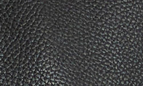 Vince Shrunken Leather Jacket With Genuine Shearling Collar In Black