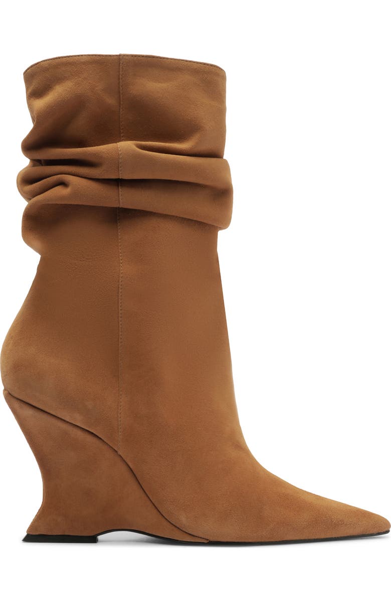 Schutz Siena Slouch Wedge Bootie, Alternate, color, Wood