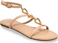 CHASE AND CHLOE Ankle Strap Flat Sandal