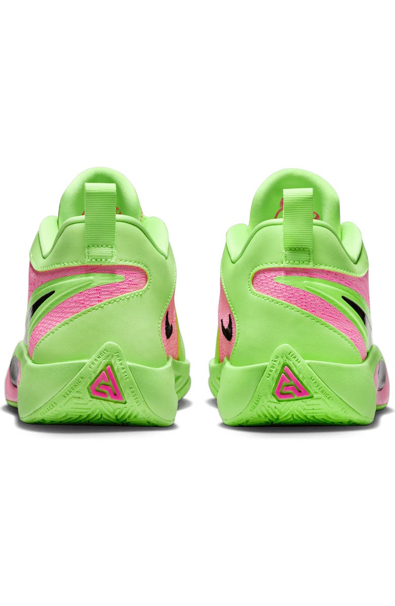 Nike Kids' Giannis Freak Basketball Shoe, Alternate, color, Lime/ Hyper Pink/ Iron Grey