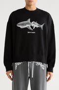 Palm Angels Shark Cotton Blend Sweatshirt