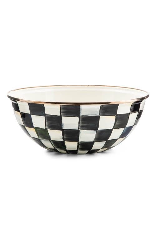 Mackenzie-childs Mackenzie Childs Courtly Check Medium Everyday Bowl In Black