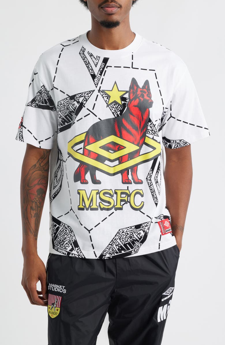 MARKET MSFC Graphic T-Shirt, Main, color, White / Black