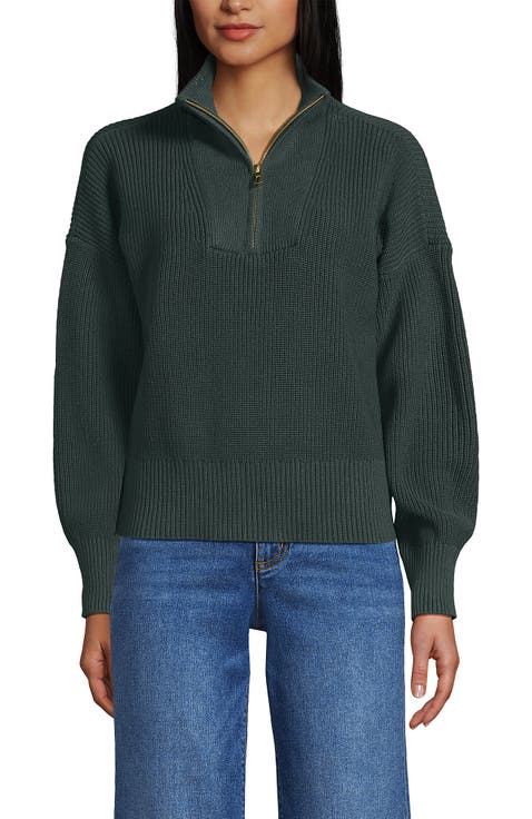 Drifter Shaker Wedge Quarter Zip Sweater