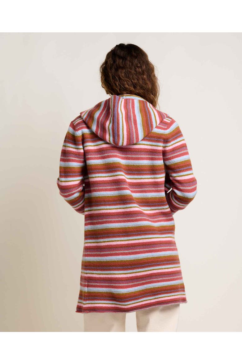 Merino Heartfelt Hoodie, Alternate, color, Dusty Cedar Stripe