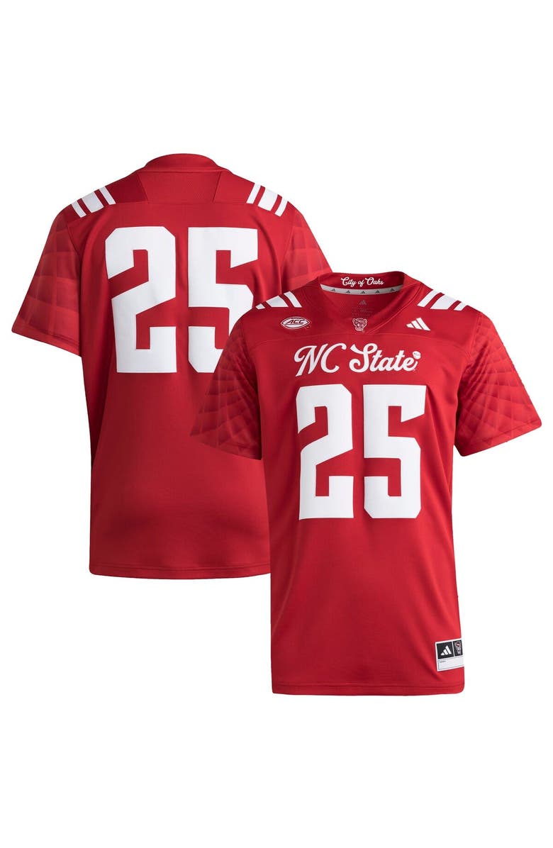 adidas Men's adidas #25 Red NC State Wolfpack Premier Strategy Jersey, Main, color, Red