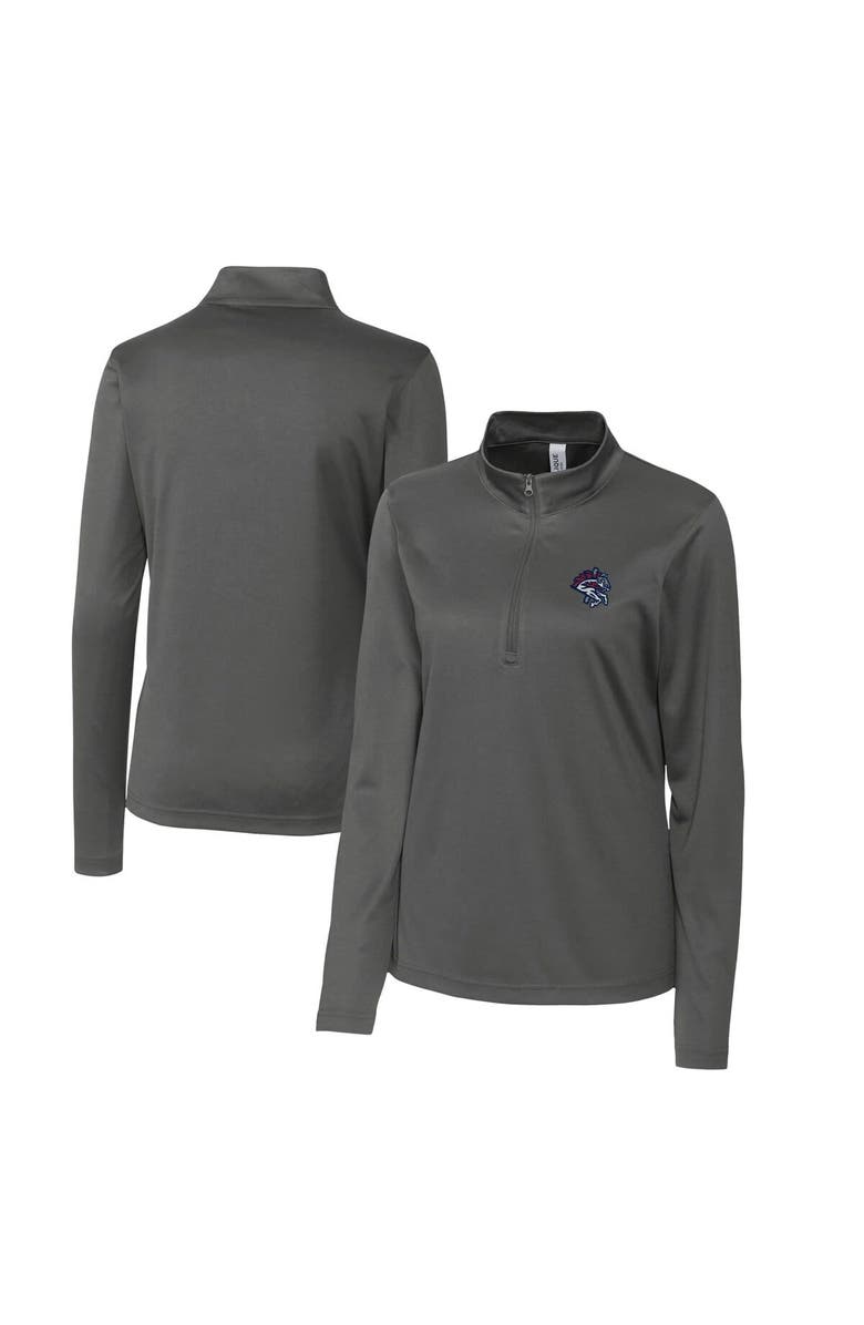 Cutter & Buck Women's Cutter & Buck  Steel Binghamton Rumble Ponies Clique Spin Eco Performance Half-Zip, Main, color, 