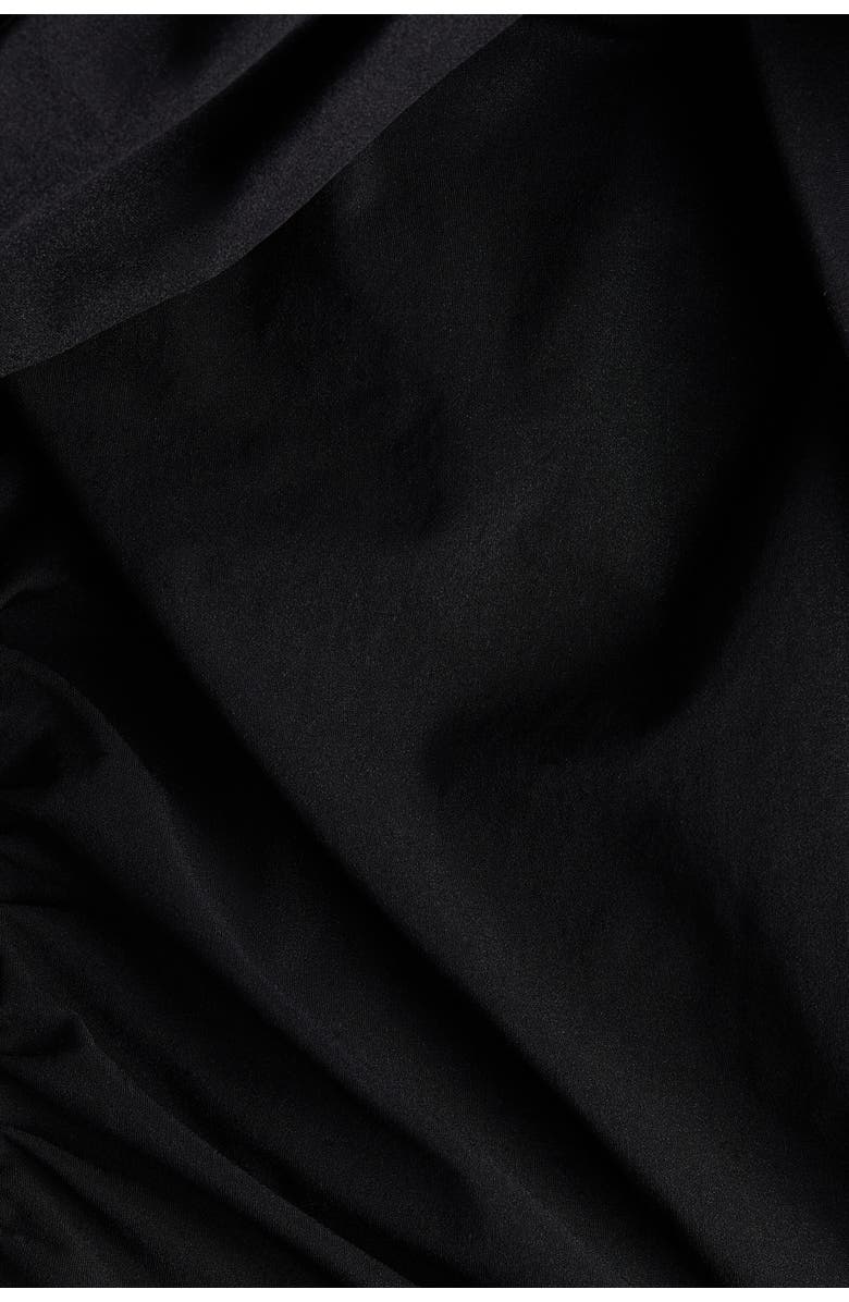 H&M Twist-detail Off-the-shoulder Top, Alternate, color, Black