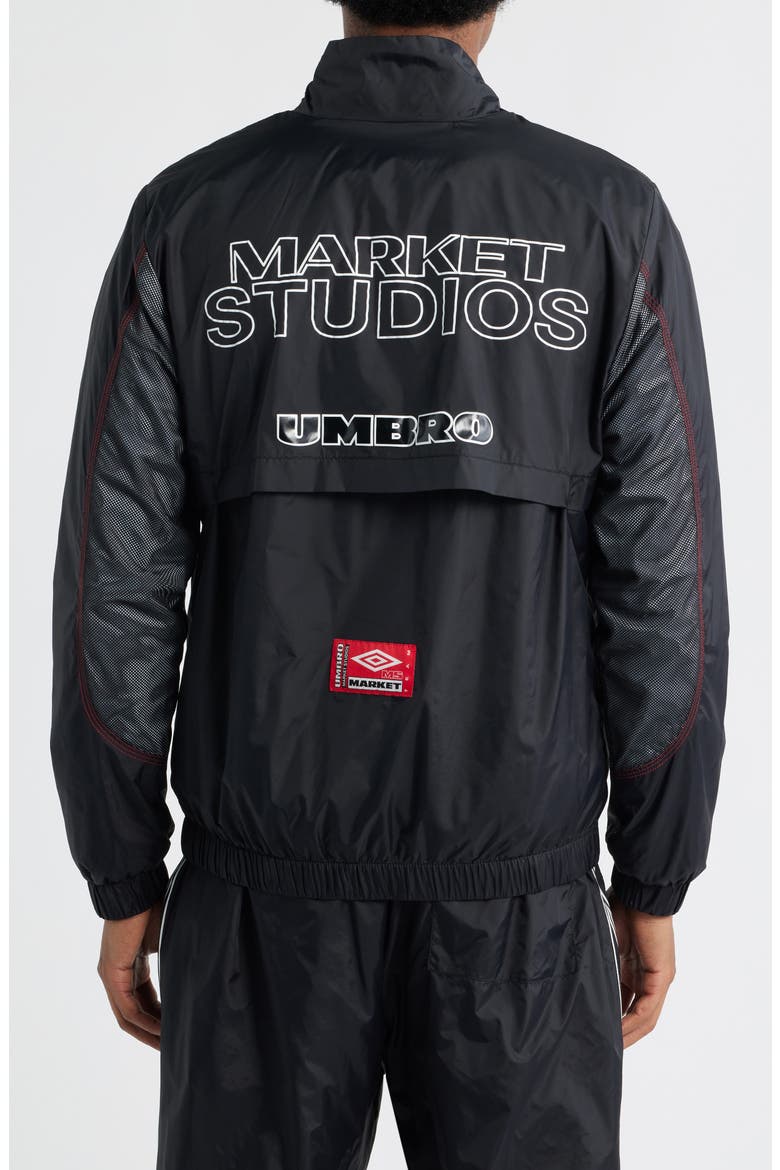 x Umbro Track Jacket, Alternate, color, BLACK/ VERMIL