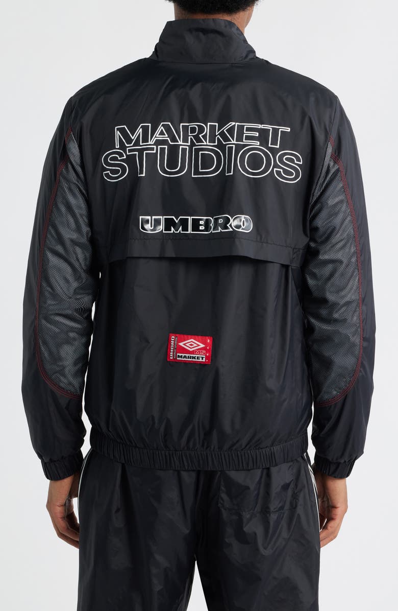 MARKET x Umbro Track Jacket, Alternate, color, Black/ Vermil