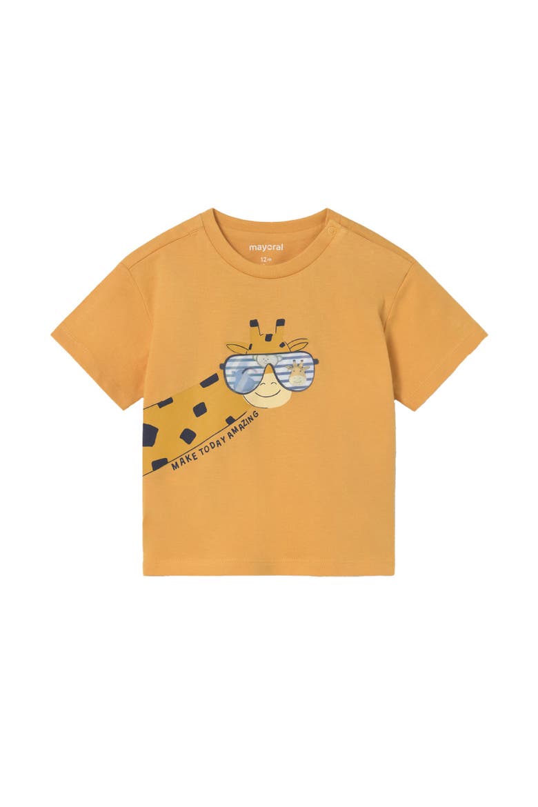 Giraffe T-Shirt, Main, color, Mustard