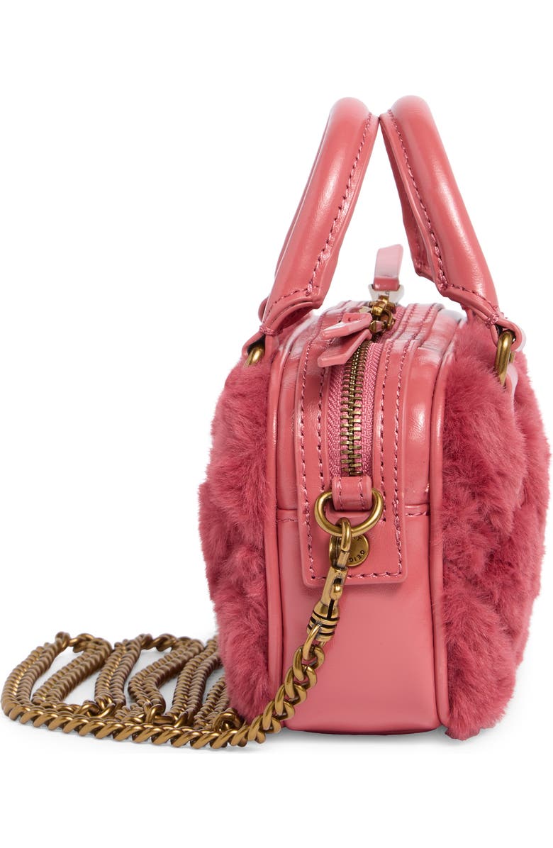 Kurt Geiger London Extra Small Kensington Faux Fur Duffle Bag, Alternate, color,