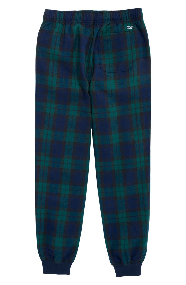 vineyard vines Kids' Flannel Lounge Pants, Alternate, color, Charleston Green