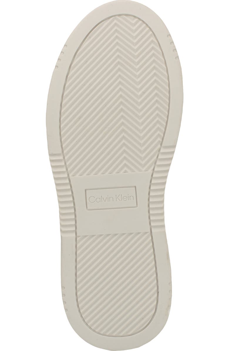 Calvin Klein Pozay Faux Shearling Sneaker, Alternate, color, Black