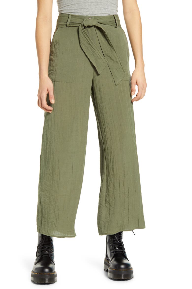 Peru Wide Leg Pants, Main, color, OLIVE