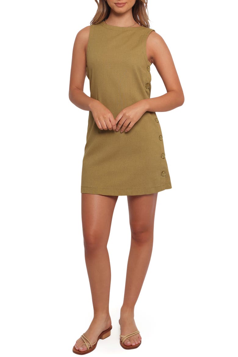 Penelope Sleeveless Minidress, Main, color, GREEN