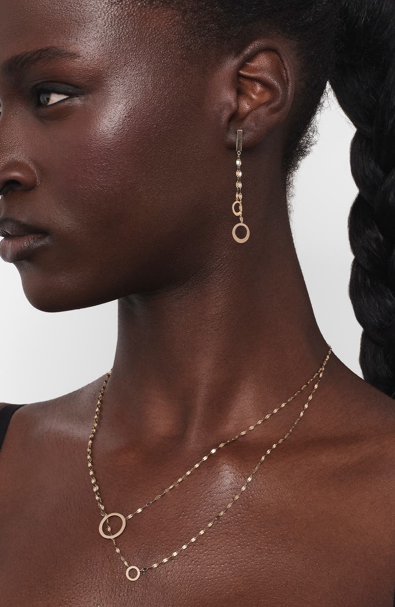 LANA Two to Tango Layered Pendant Necklace, Main, color, Yellow Gold