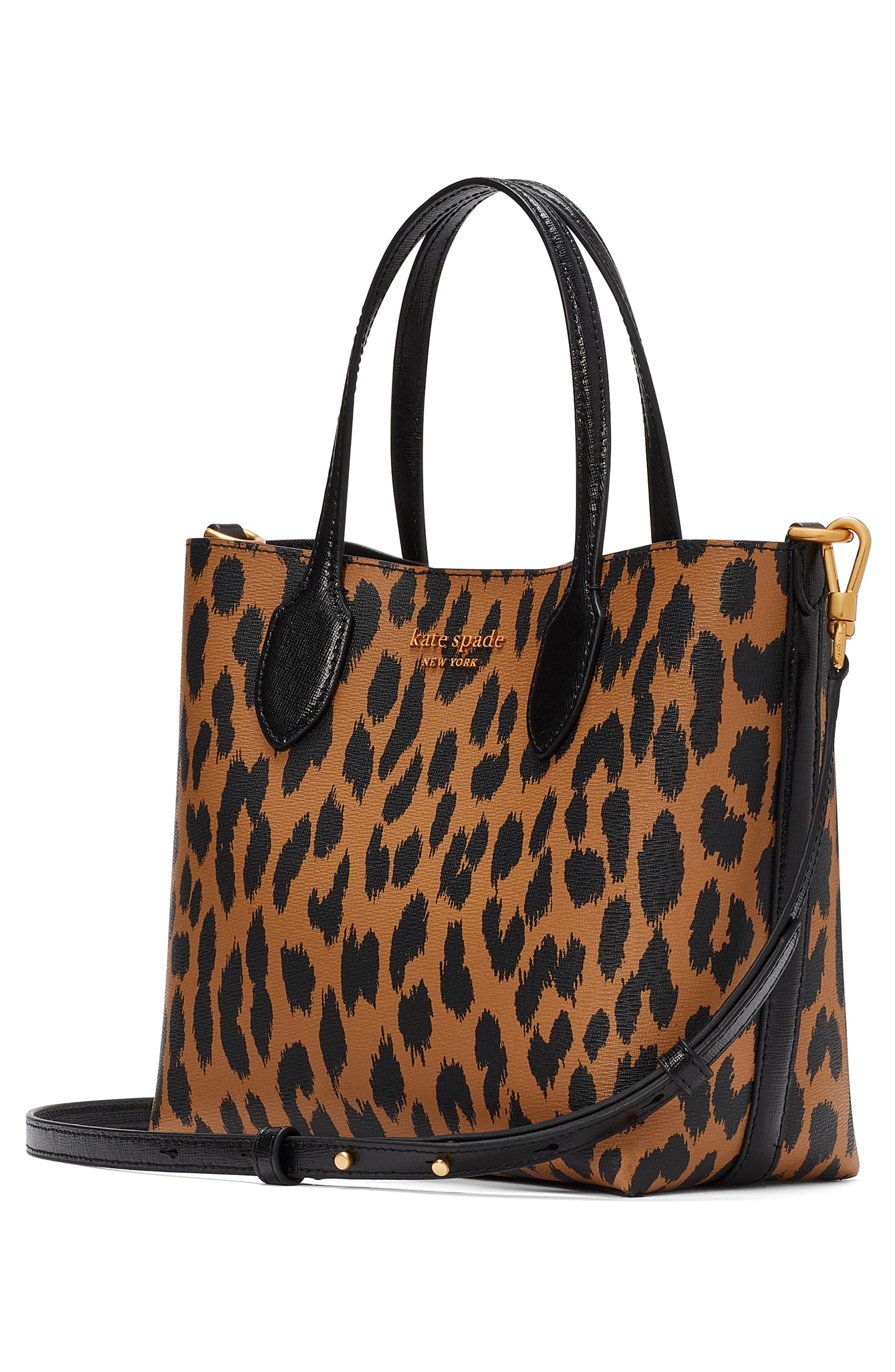 Kate Spade New York bleecker modern leopard print tote, Alternate, color, 