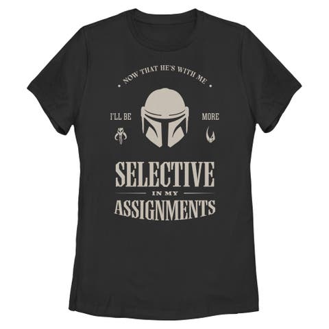 Women's Star Wars The Mandalorian and Grogu Selective In My Assignments  Graphic T-Shirt