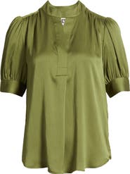 Anne Klein Crinkle Satine Top
