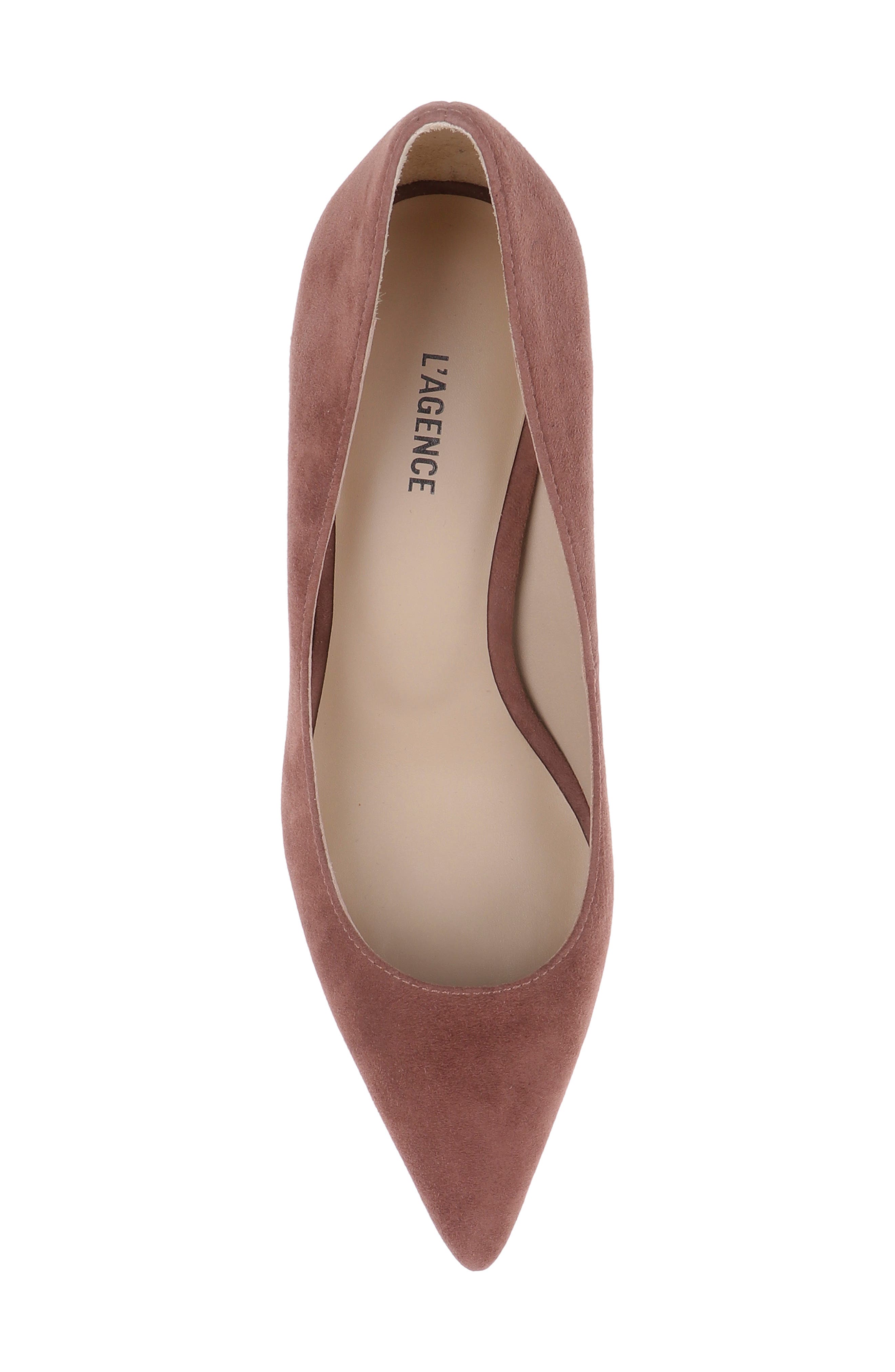Maelle Pointed Toe Pump, Alternate, color, HAZEL SUEDE