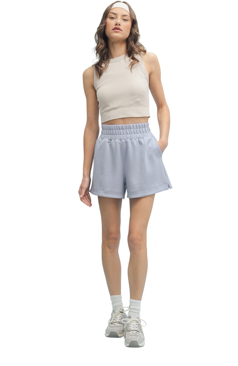 WISHLIST Scuba High Waist Shorts, Alternate, color, Cloud