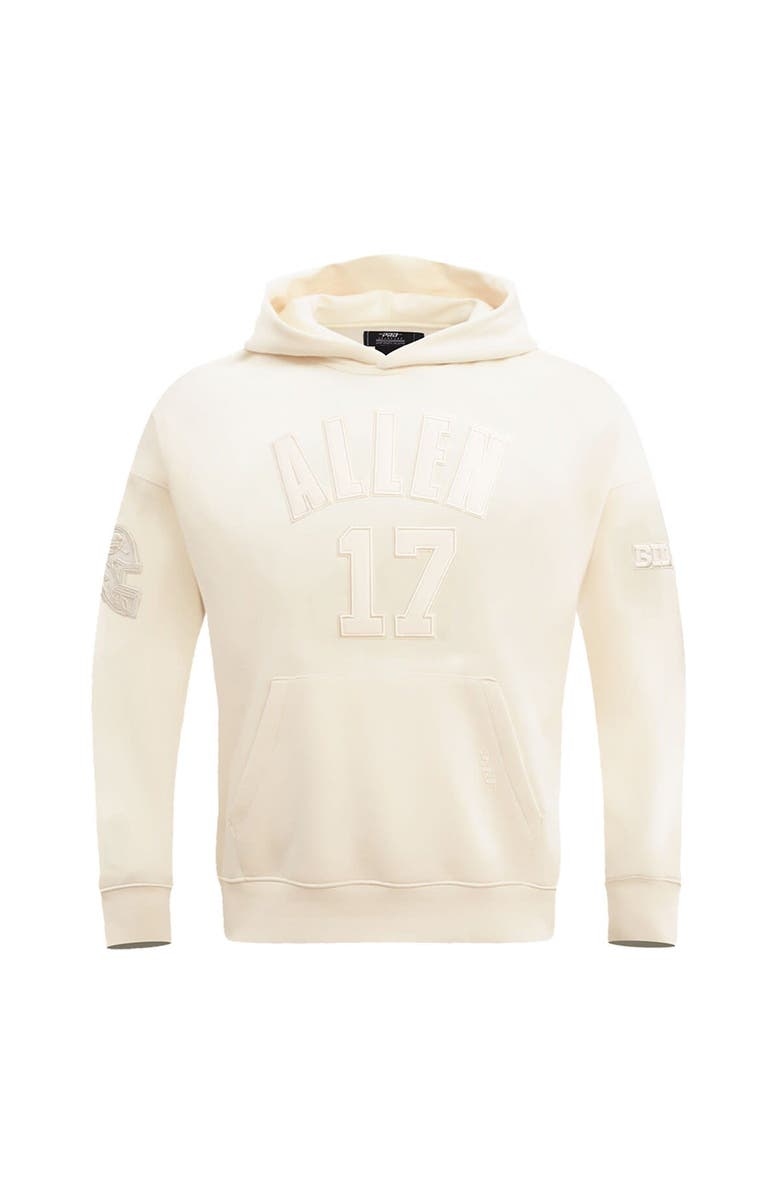 PRO STANDARD Men's Pro Standard Josh Allen Cream Buffalo Bills Player Name & Number Pullover Hoodie, Alternate, color, Cream