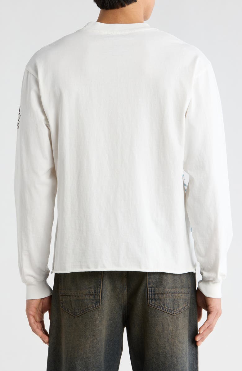 PacSun New York Racing Long Sleeve Graphic T-Shirt, Alternate, color, White