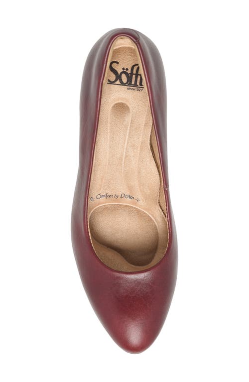 Söfft Parisa Leather Pump In Chianti