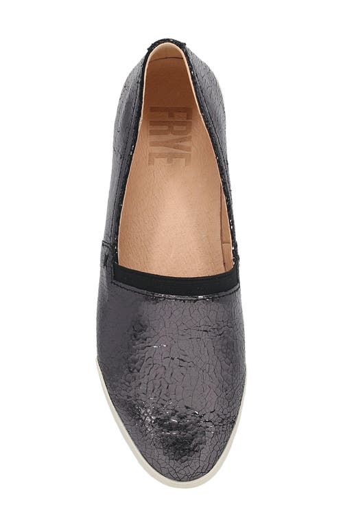 Frye Melanie Slip-on Flat In Pewter Mirror