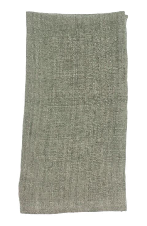 Stone Washed Linen Dinner Napkins - Set of 4