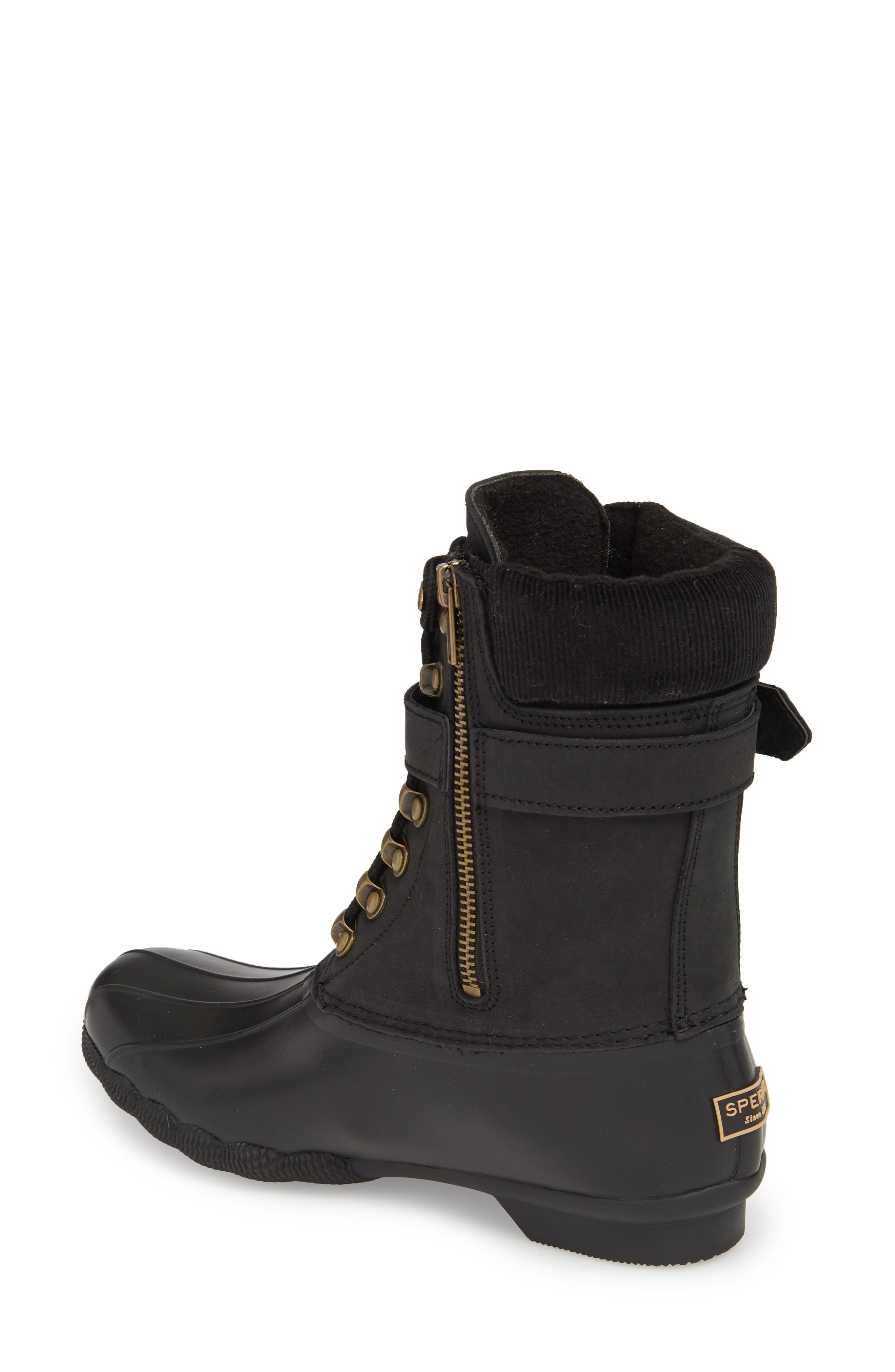 Sperry Shearwater Water-Resistant Boot, Alternate, color, BLACK