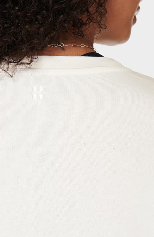 Sweaty Betty After Class Longline Sweatshirt In Lily White