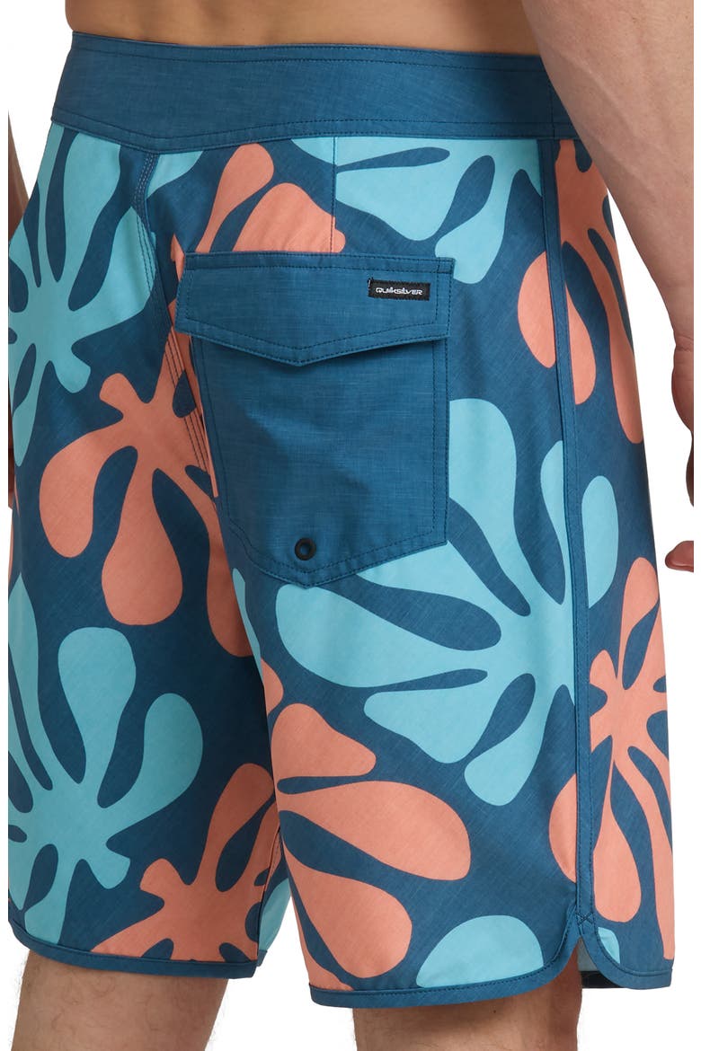 Sol Tiles 19" Board Shorts, Alternate, color, DARK DENIM
