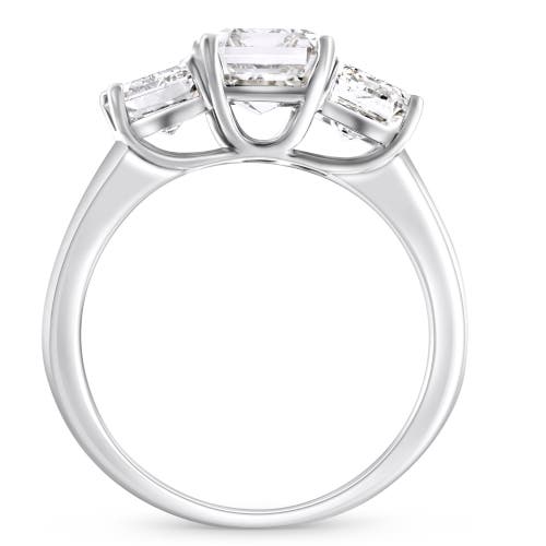 Bliss Diamond 3.55ct Tw Emerald Cut Three Stone Engagement Ring 14k Gold Lab Grown In 14k White Gold