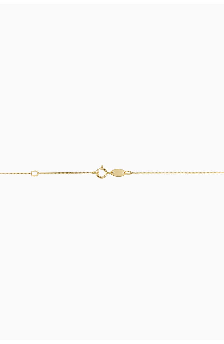 Oradina 14K Gold Love Letter Initial Necklace, Alternate, color, Letter A